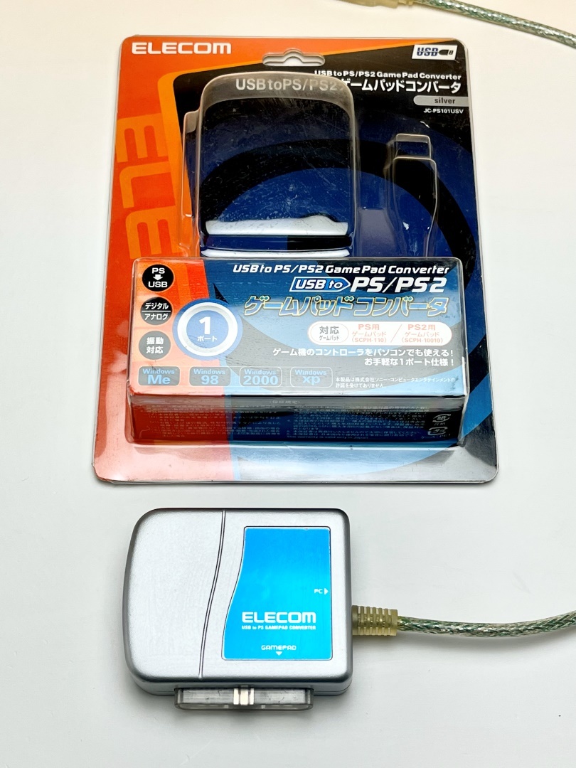 【中古】エレコム ゲームパッドコンバータ USB接続 プレステ/プレステ2コントローラ対応 1ポート JC-PS101USV_画像1