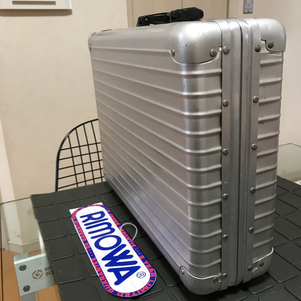  records out of production / rare / rare [RIMOWA] Rimowa attache case trunk case aluminium duralumin case Vintage / Old Rimowa Germany made 