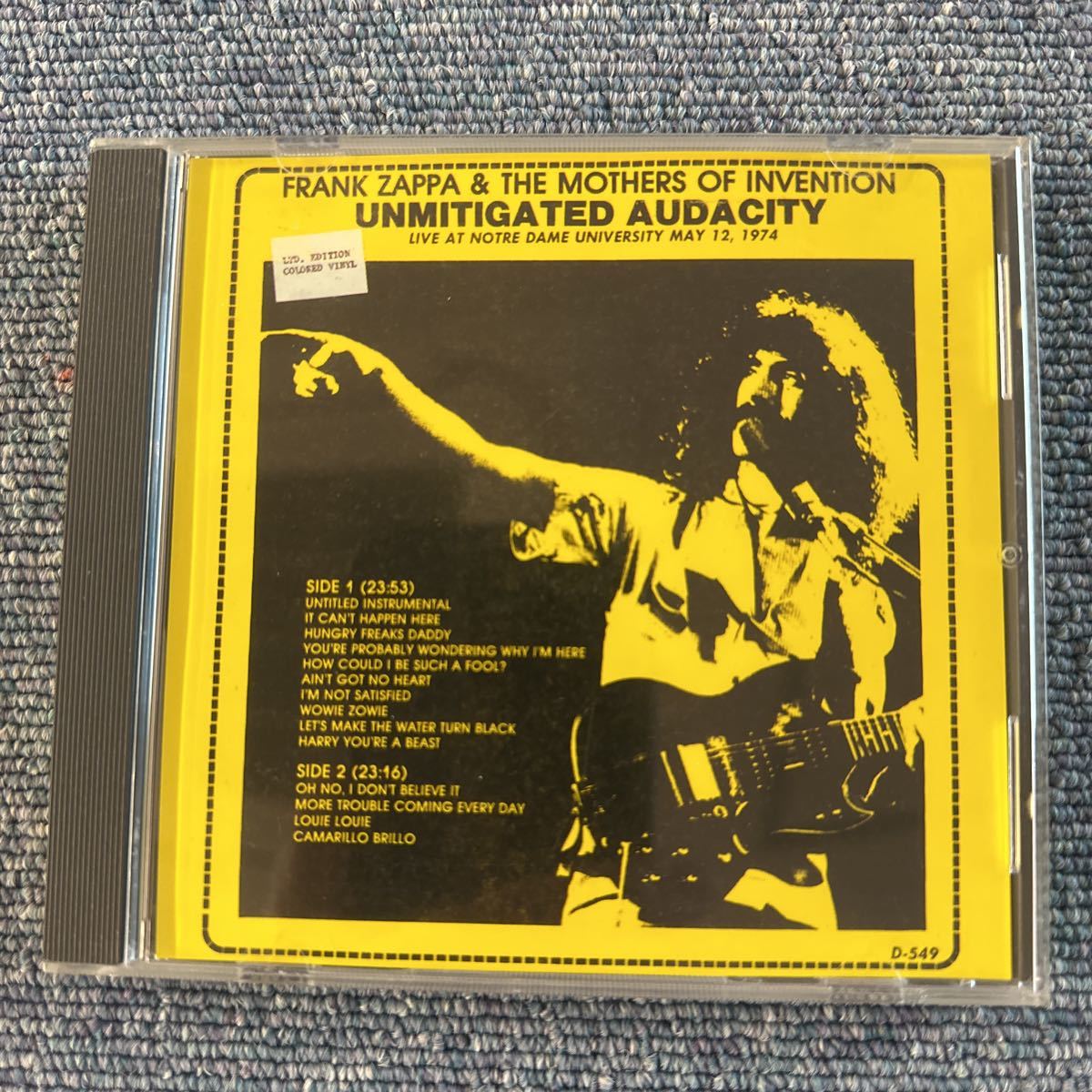 FRANK ZAPPA UNMITIGATED AUDACITY_画像1