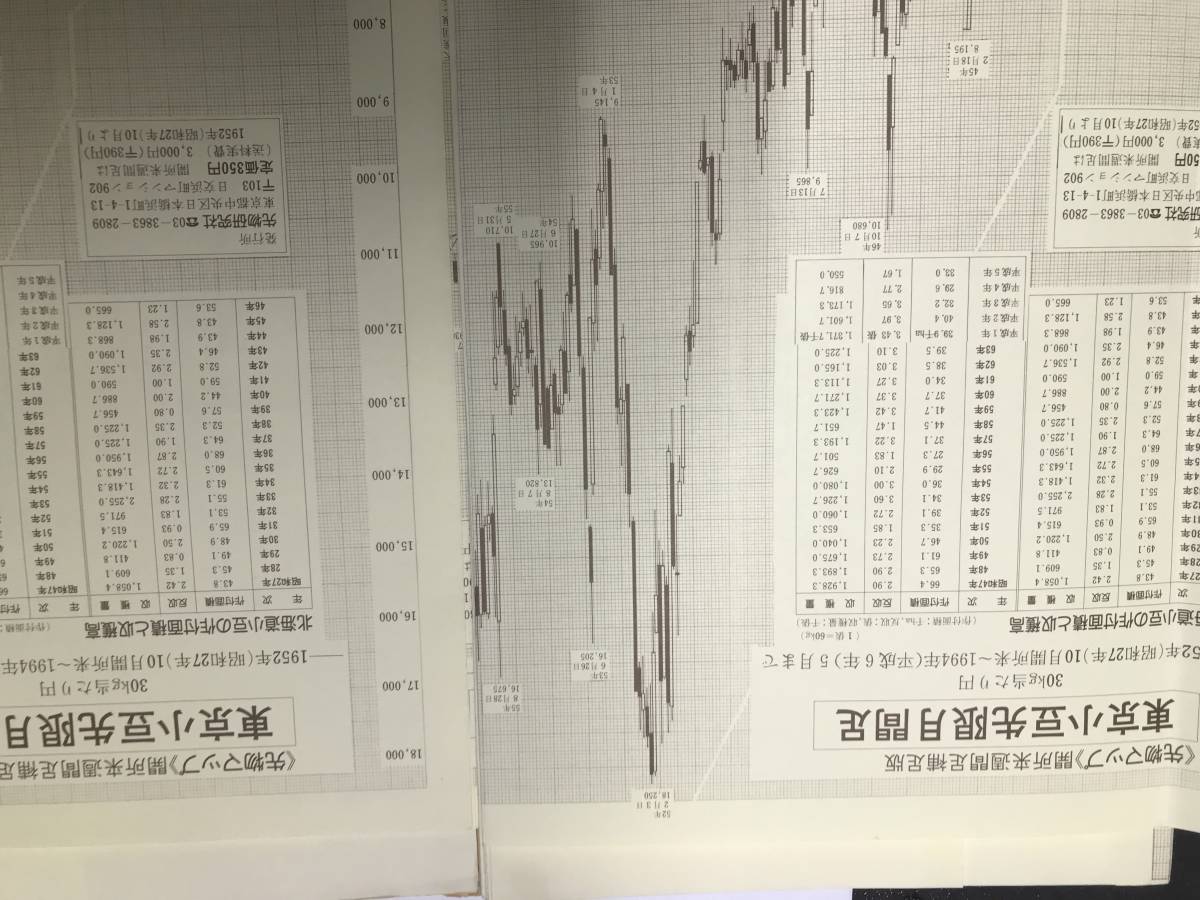 【代引可】 貴重!チャート研究投資家必見! 東京小豆先限開所来 週間足など マネープラン