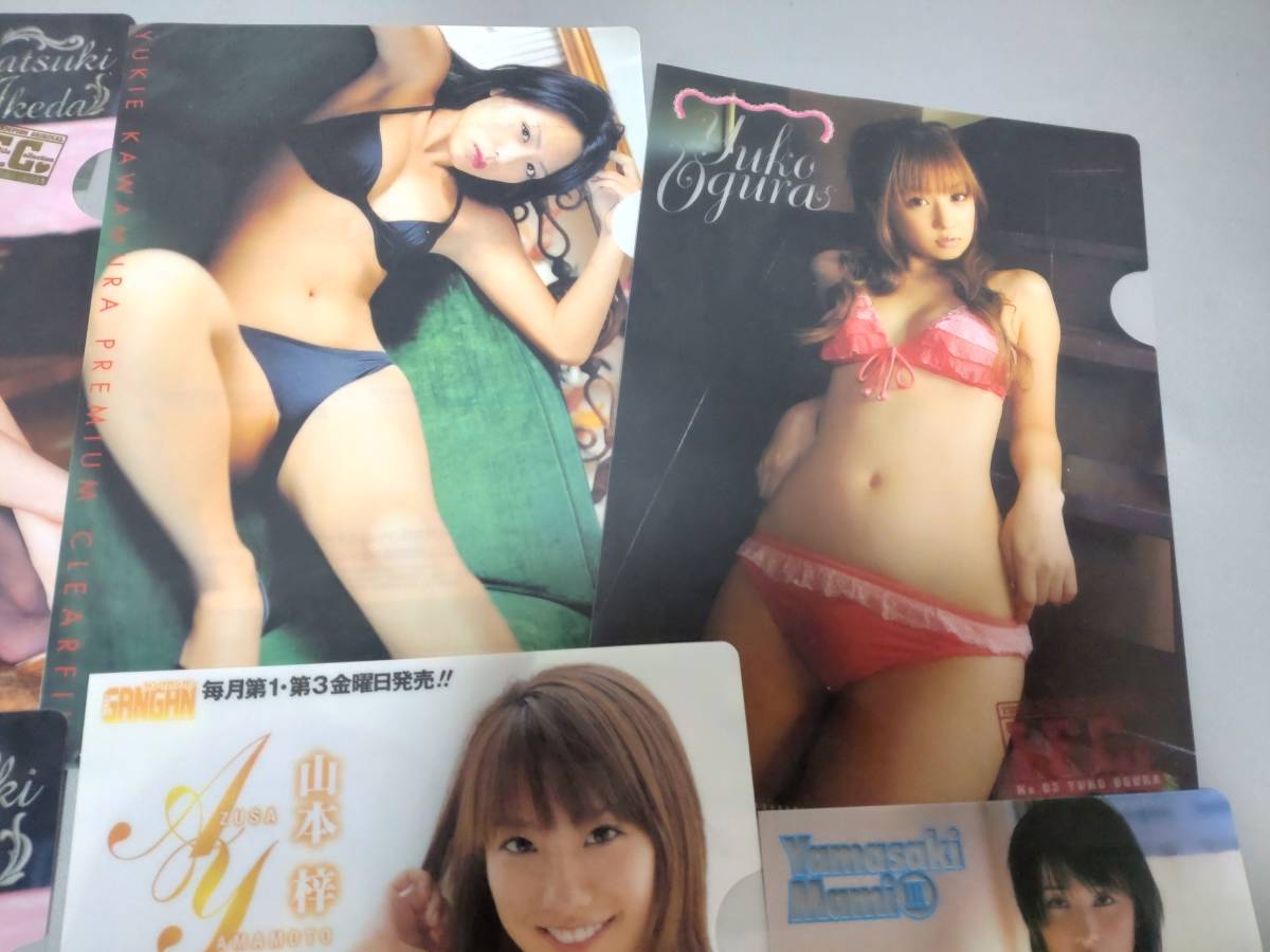 c9046◆雑誌付録クリアファイルまとめて8枚◆山本梓/小池栄子/小倉優子/川村ゆきえ/森下千里　他_画像3