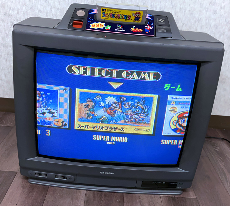 SHARP 21G-SF1 スーパーファミコン内蔵テレビ-