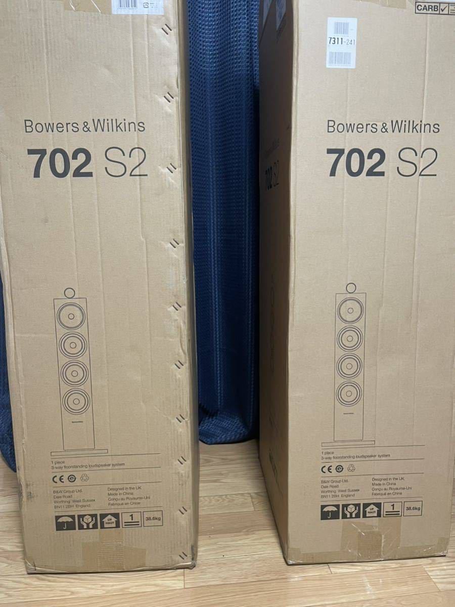B&W 702s2 ブラック 2本 トールボーイスピーカー Bowers & Wilkins
