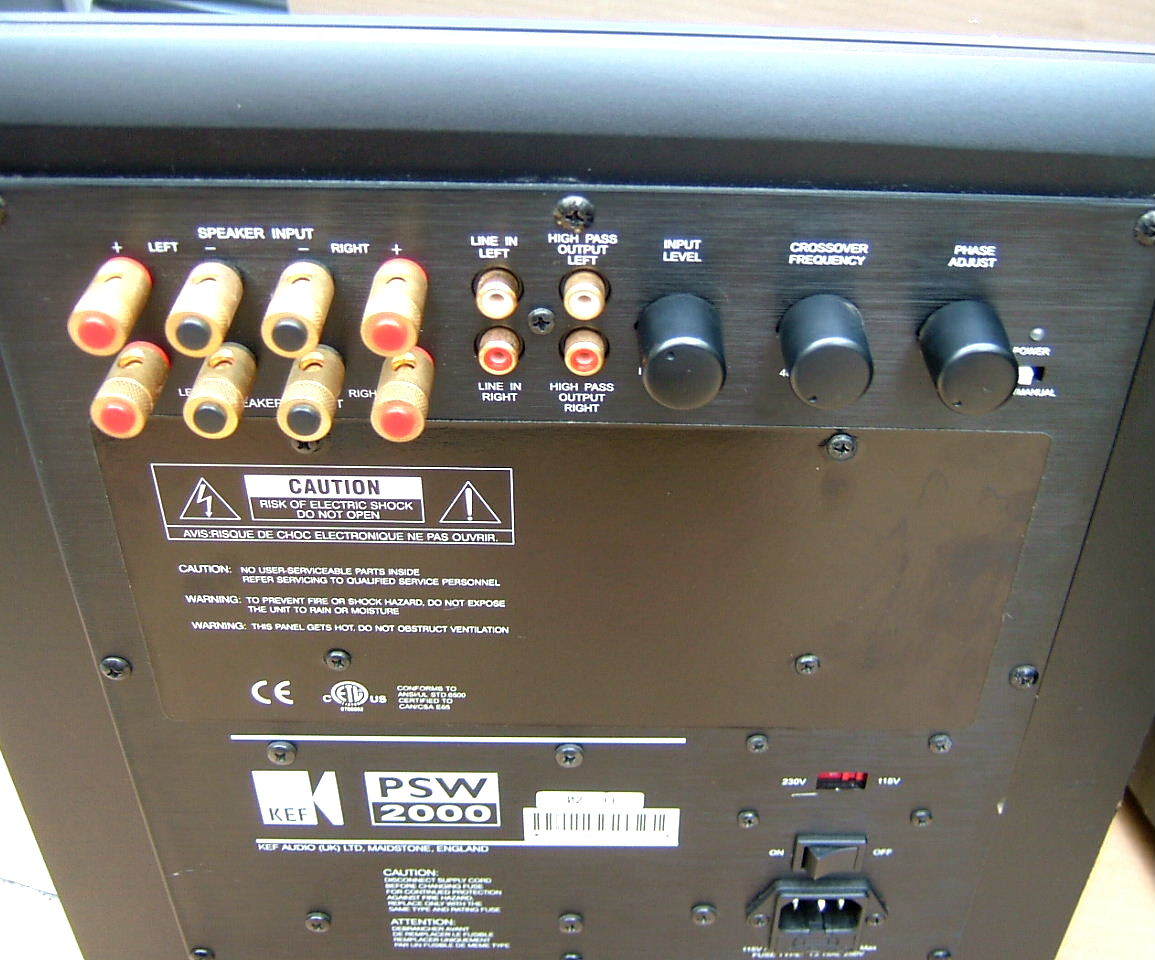 極上 完動 保証 元箱入 使用僅少 KEF PSW2000 パワード スーパー