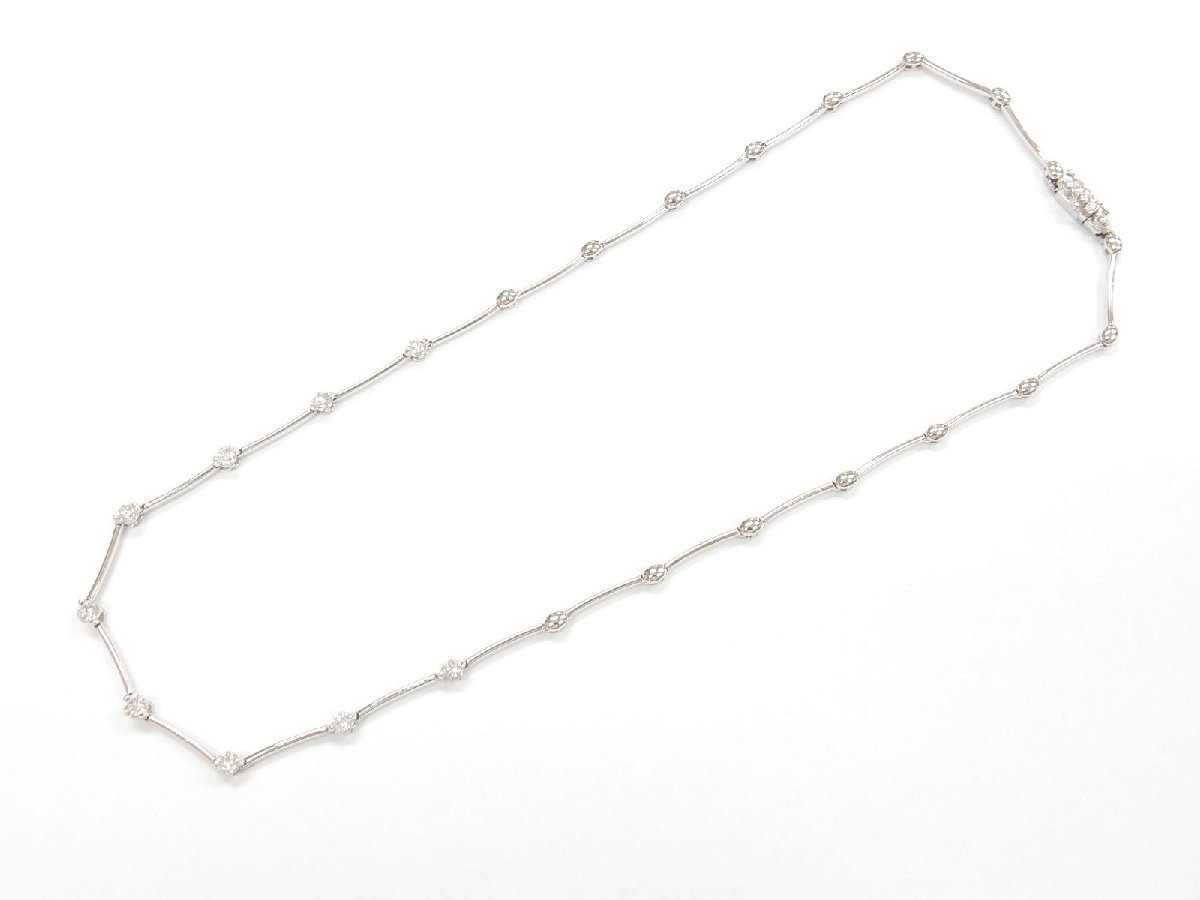 限定価格セール!】 K18WG ダイヤ ネックレス D1.00ct