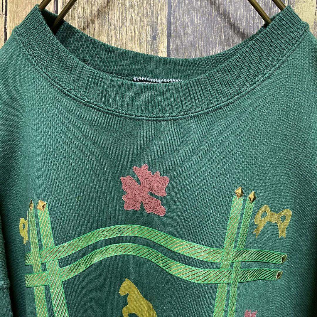 《メキシコ製》Henes ヘインズ 緑☆スウェット 2XL 人気カラー