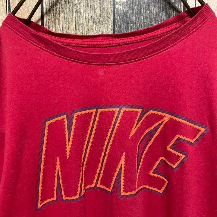 《激レア》NIKE ナイキ 赤☆Tシャツ L ビッグロゴ_画像3