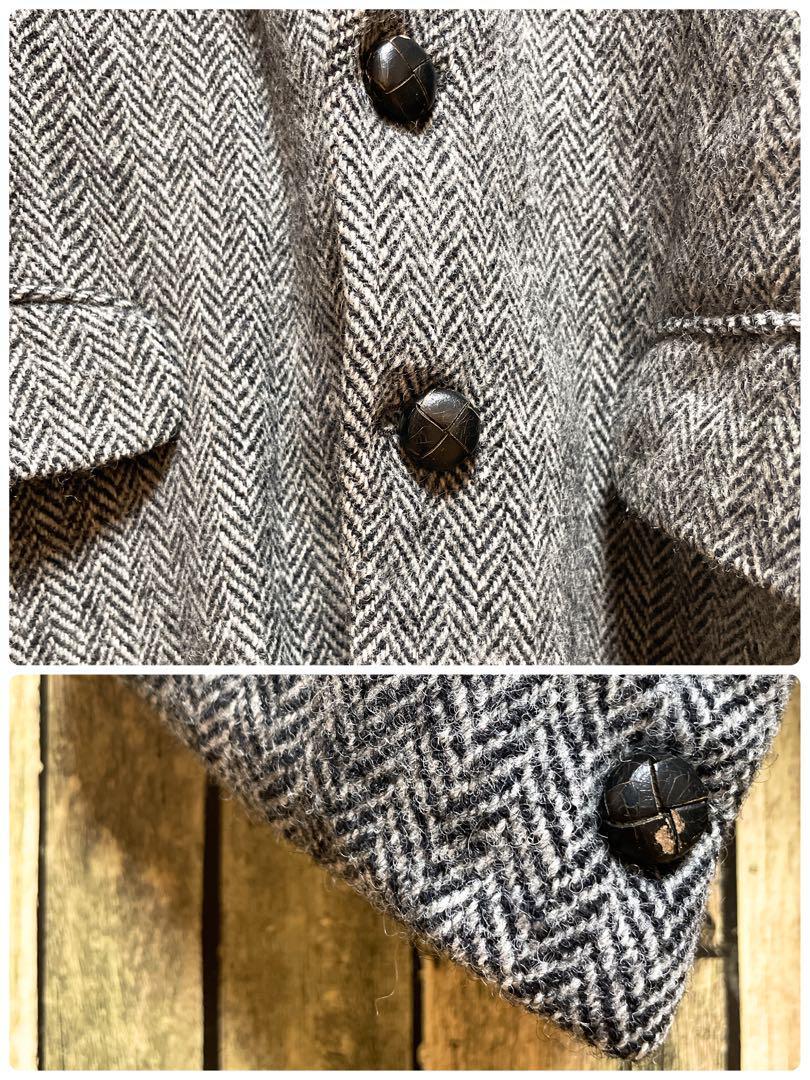 《イギリス製》Harris Tweed☆テーラードジャケット XL