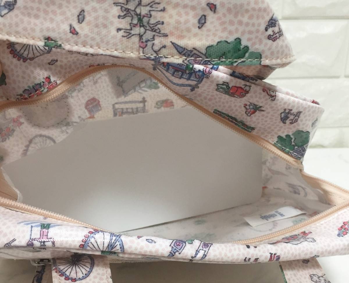 no14299 美品 Cath Kidston キャスキッドソン エナメル PVC ハンド トート バッグ _画像7