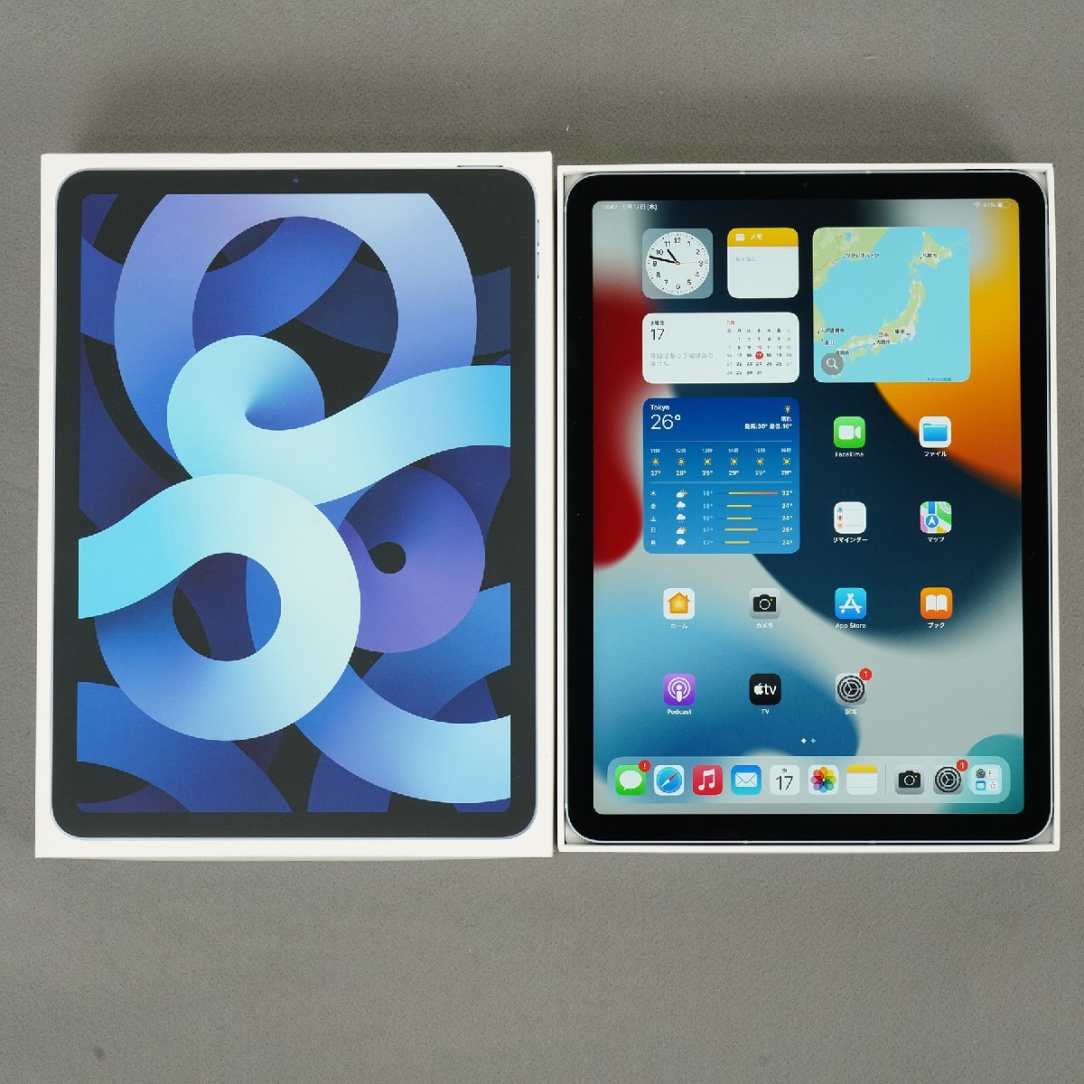 中古〕Apple(アップル) IPad Air 第4世代 64GB スカイブルー MYFQ2J／A