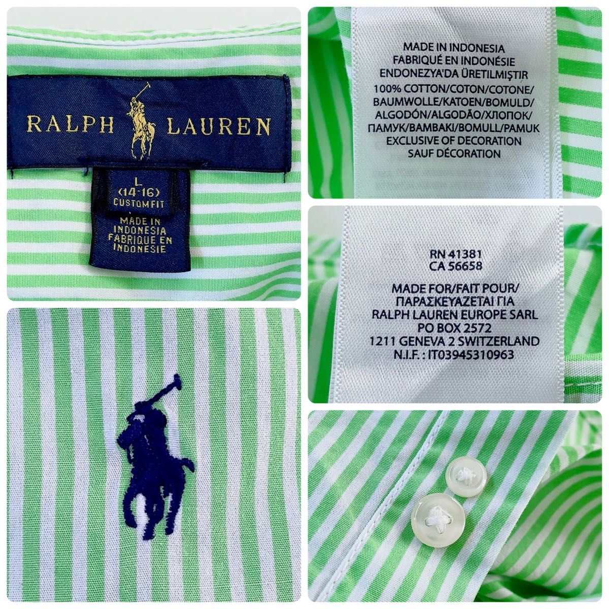 RALPH LAUREN ラルフローレン S M レディース シャツ 長袖 RALPH LAUREN ラルフローレン S M レディース シャツ 長袖