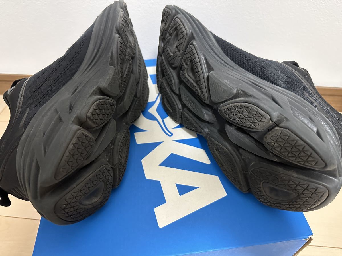 贅沢屋の 27cm Black/Black Bondi8 One One Hoka ホカオネオネ 黒