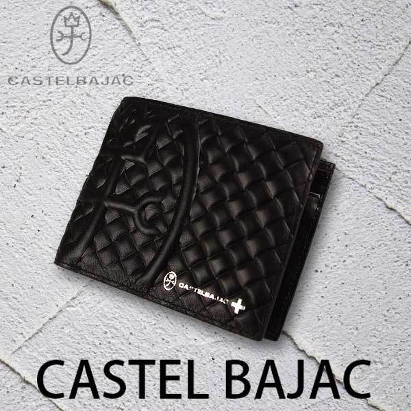 [CASTEL BAJAC]　カステルバジャック　二つ折り財布/ガルボ/ブラック　047624