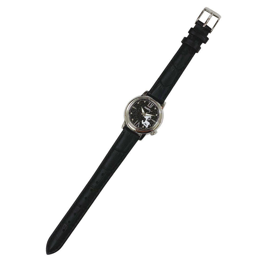スヌーピー 腕時計 レディース PEANUTS ブラック 数量限定モデル シリアルナンバー入り SN-1035-A_画像2