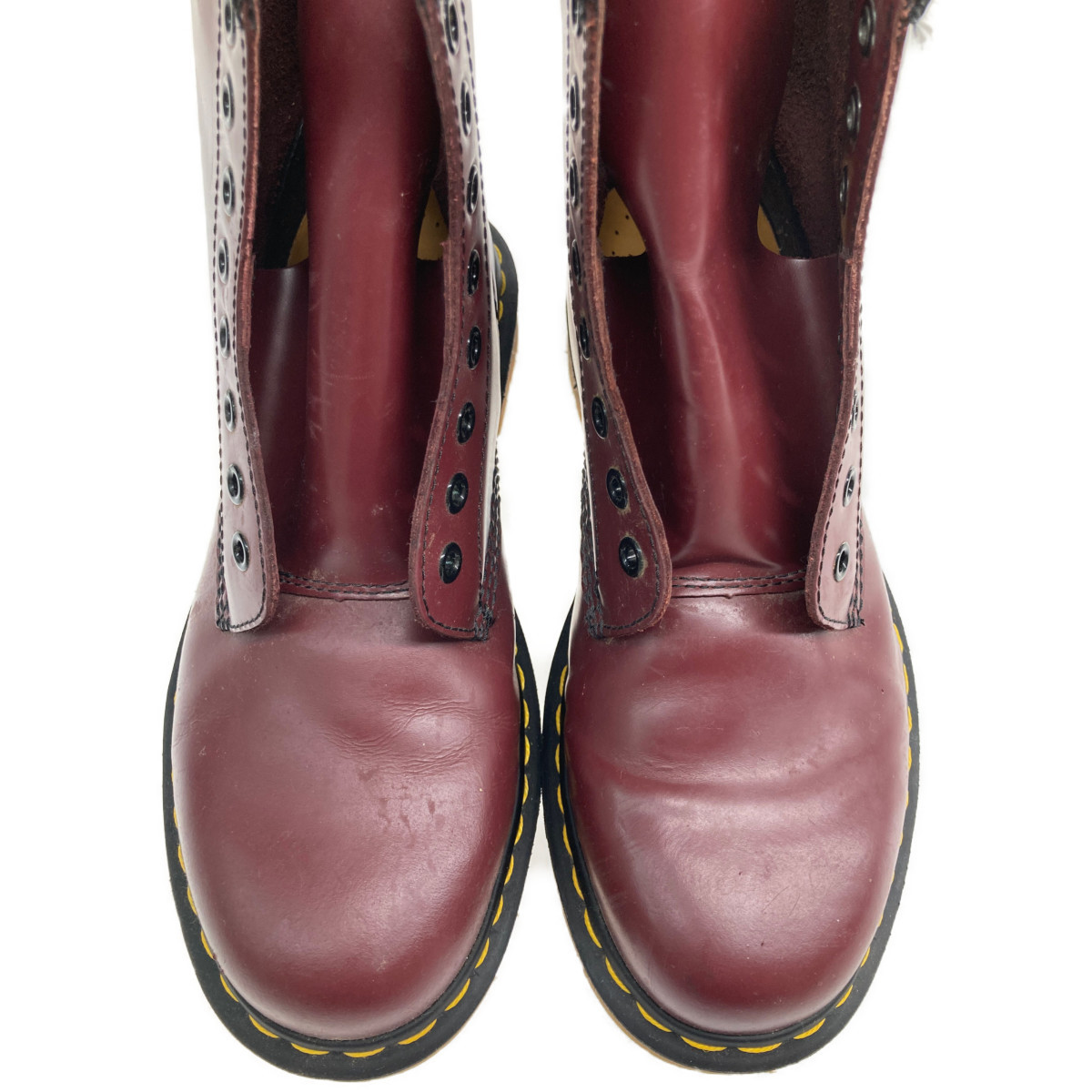 ●● Dr.Martens ドクターマーチン 編上げブーツ Air Wair 1460 エンジ 傷や汚れあり_画像7