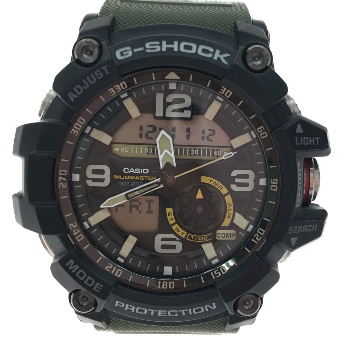 ▼▼ CASIO カシオ G-SHOCK MUDMASTERマッドマスター デジアナ GG-1000 カーキ×ブラック 目立った傷や汚れなし_画像1