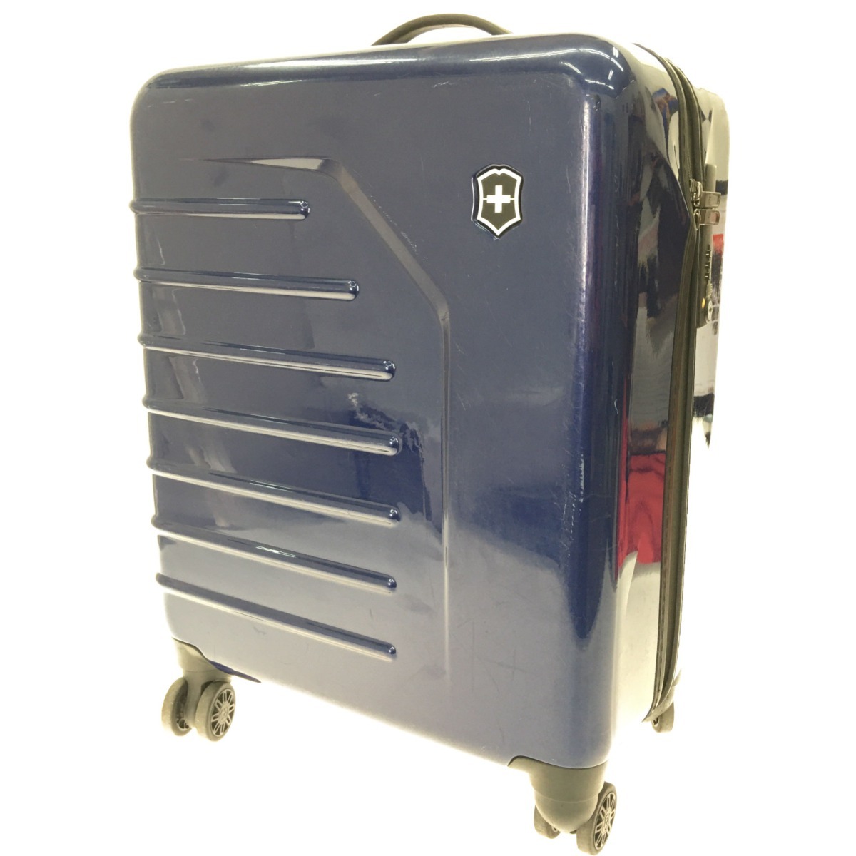 ▼▼ VICTORINOX ビクトリノックス キャリーケース キャリーバッグ スーツケース KMU-B512G ネイビー やや傷や汚れあり