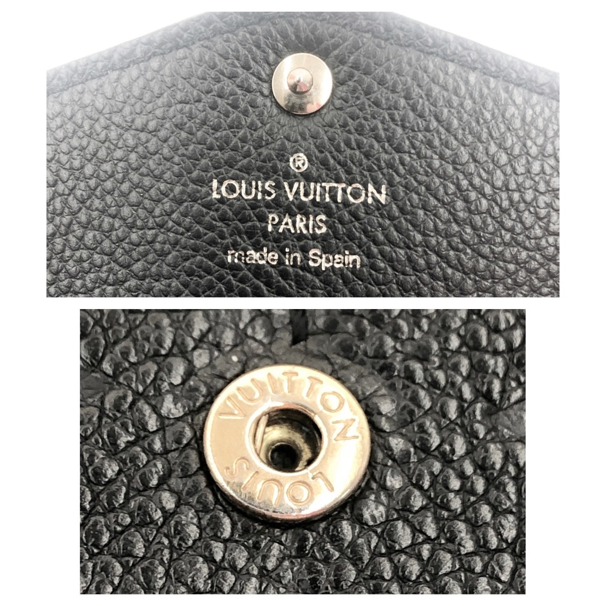 〇〇 LOUIS VUITTON ルイヴィトン モノグラム アンプラント ポルトフォイユ サラ 長財布 M61182 ブラック 全体的に状態が悪い_画像10