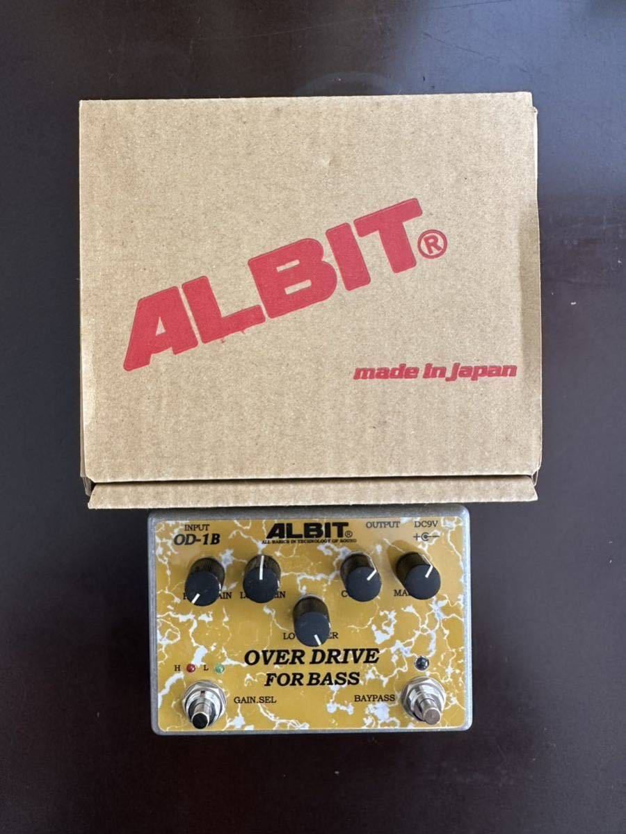 [ used / beautiful goods ]ALBITaru bit bass effector overdrive OD1B bass[ box / owner manual attaching ]