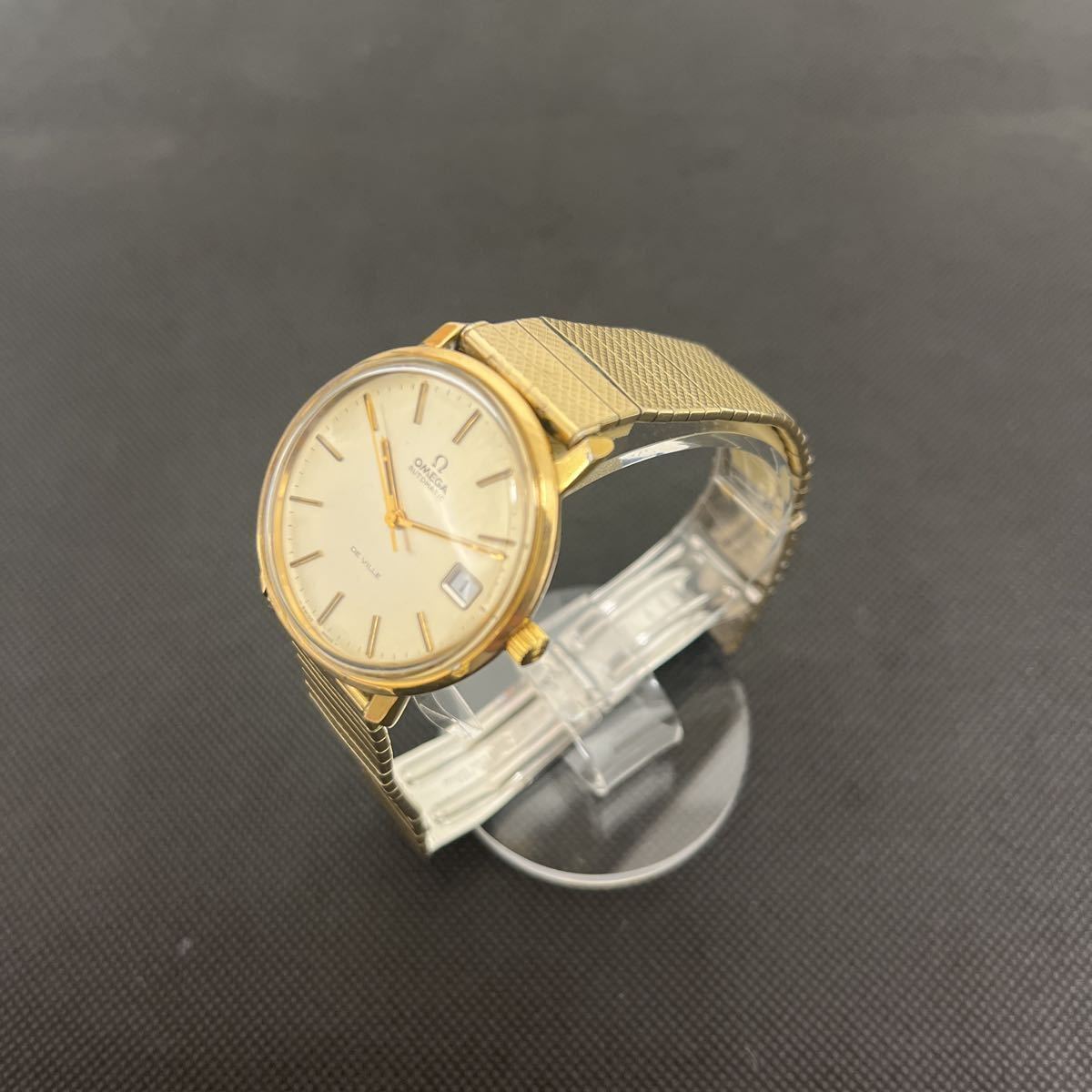 保障できる】 未稼働OMEGA オメガ DE VILLE シルバー♪♪ メンズ