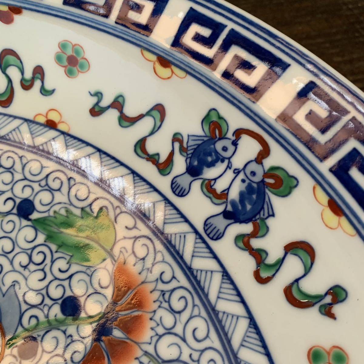 中国 古美術 「景梅文花皿 斗彩八宝蓮紋」 美術館 景徳鎮 骨董品 康熙