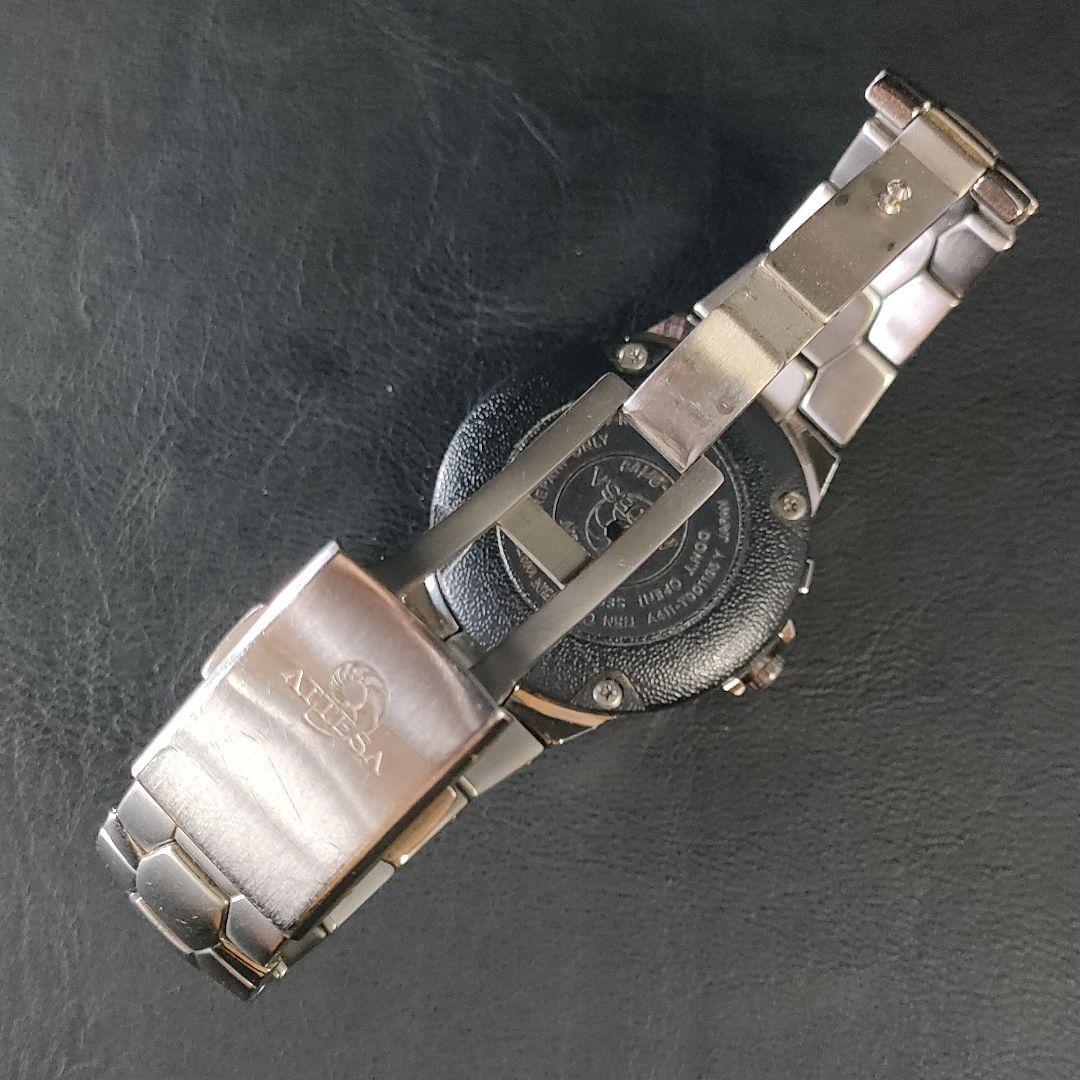 美品【稼働品】CITIZEN　シチズンアテッサ　A411　シルバー　ソーラー_画像6