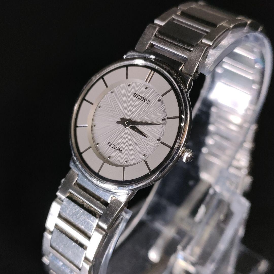 正規激安 極美品【稼働品】SEIKO セイコーエクセリーヌ 4J40 グレー