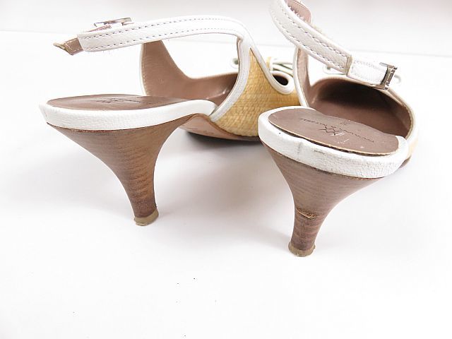  Ginza Kanematsu pumps shoes ribbon attaching sandals 24.0cm