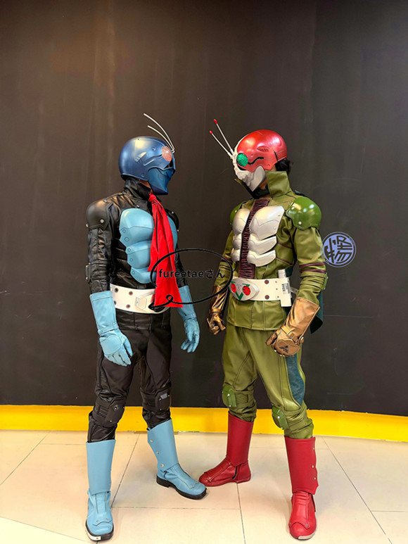 2023美品! 仮面ライダー the next first V3 コスプレ衣装 セット 仮装
