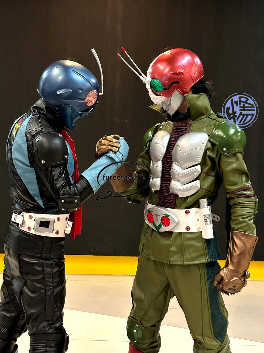 2023美品! 仮面ライダー the next first V3 コスプレ衣装 セット 仮装