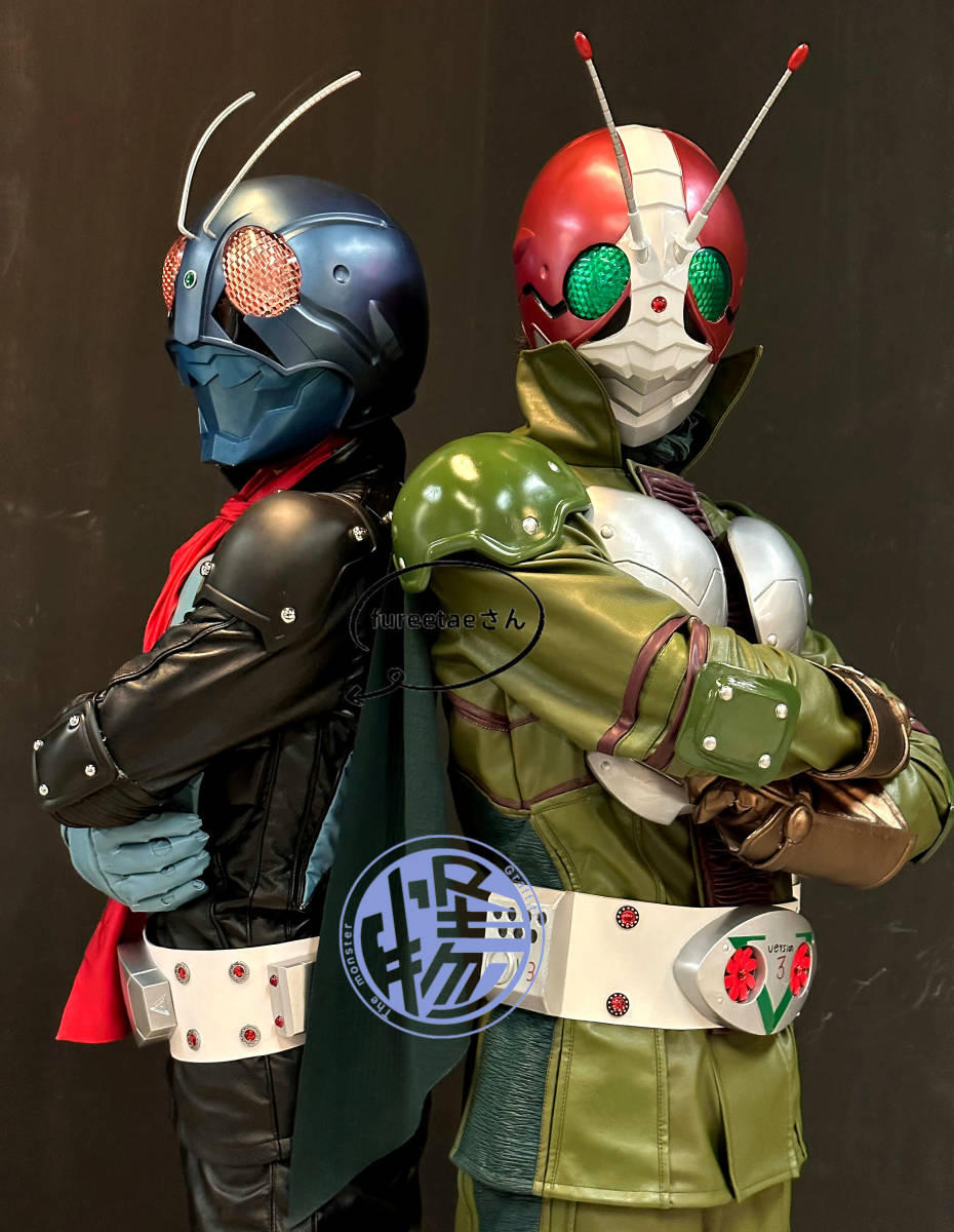 2023美品! 仮面ライダー the next first V3 コスプレ衣装 セット 仮装