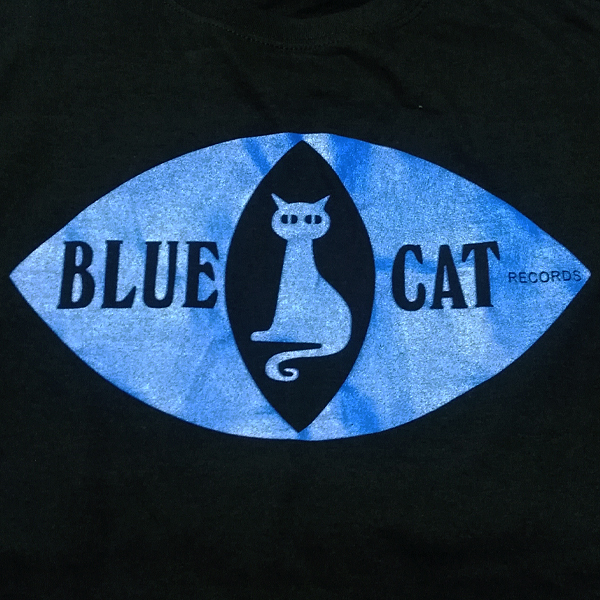 送込【Blue Cat Records 】青猫音/ブルーキャット/ブラック★選べる5サイズ/S M L XL 2XL/ヘビーウェイト 5.6オンスの画像1