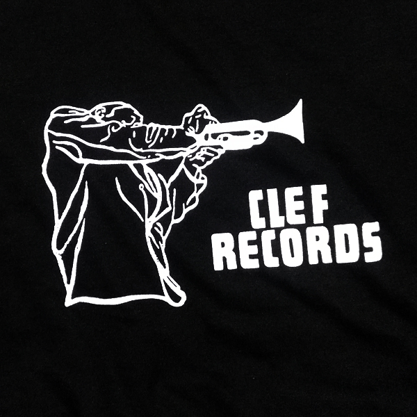 送込【CLEF Records】クレフ・レコード / ジャズ / ブラック★選べる5サイズ/S M L XL 2XL/ヘビーウェイト 5.6オンス_画像1