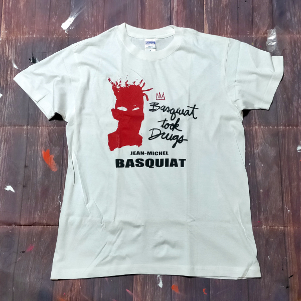送込【Jean Michel Basquiat 】バスキア / クラウン / ホワイト★選べる5サイズ/S M L XL 2XL/ヘビーウェイト 5.6オンス_画像2