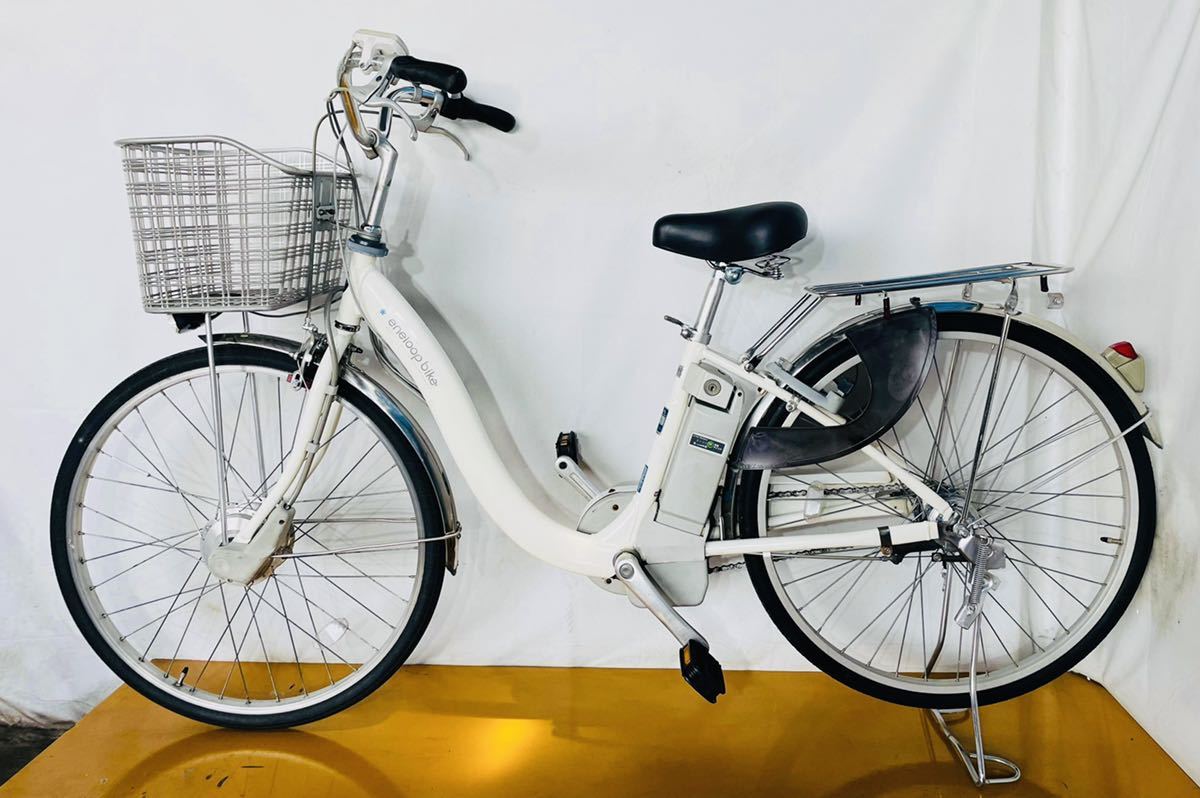 サンヨー SANYO[電動アシスト自転車（26型） ホワイト 電動ハイブリッド自転車 eneloop bike（エネループバイク）] 中古車_画像6