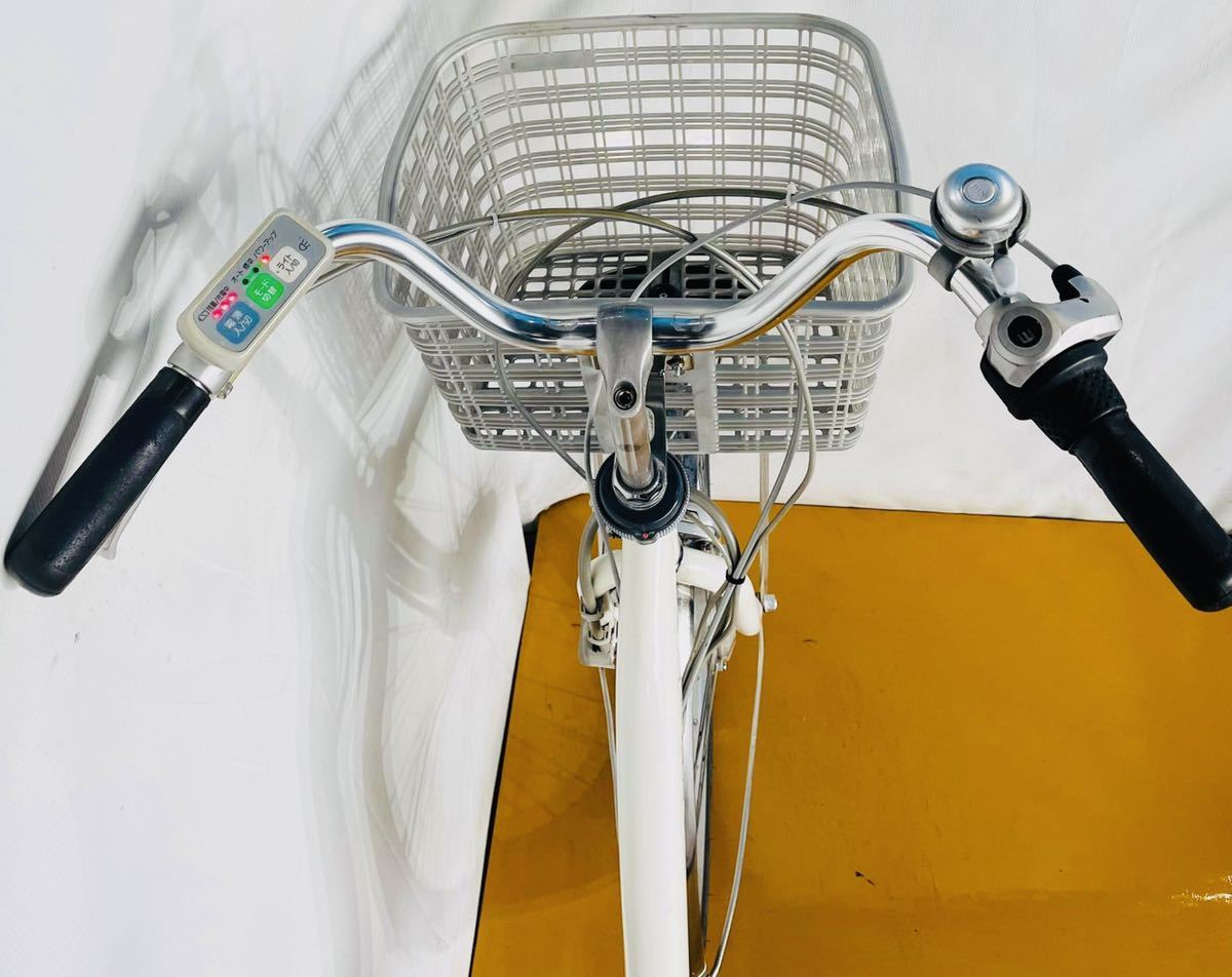 サンヨー SANYO[電動アシスト自転車（26型） ホワイト 電動ハイブリッド自転車 eneloop bike（エネループバイク）] 車 