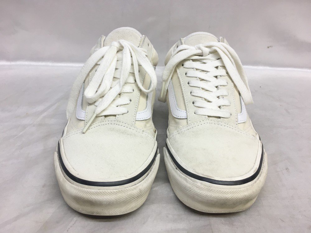 VANS バンズ style36 レザー＆キャンバス地ローカットスニーカー サイズ：26.5cm カラー：クリーム_画像2