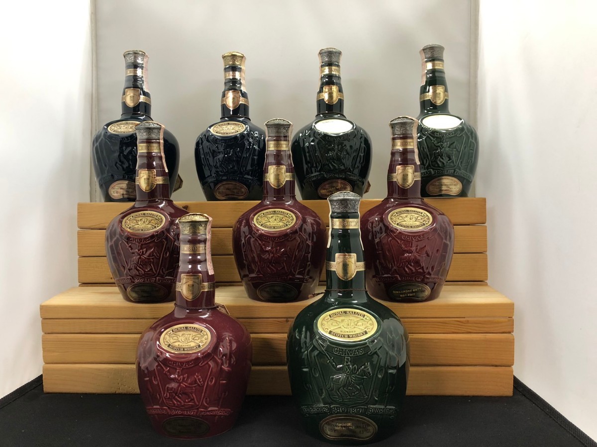 ロイヤルサルート 21年 9本セット 青赤緑 700ml 1000ml 40% 43