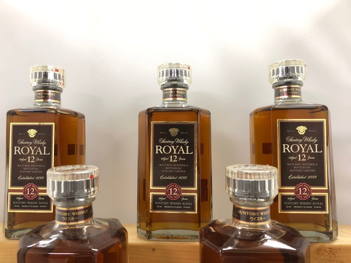 SUNTORY ROYAL 5本セット WHISKY サントリー ローヤル スリム 12年