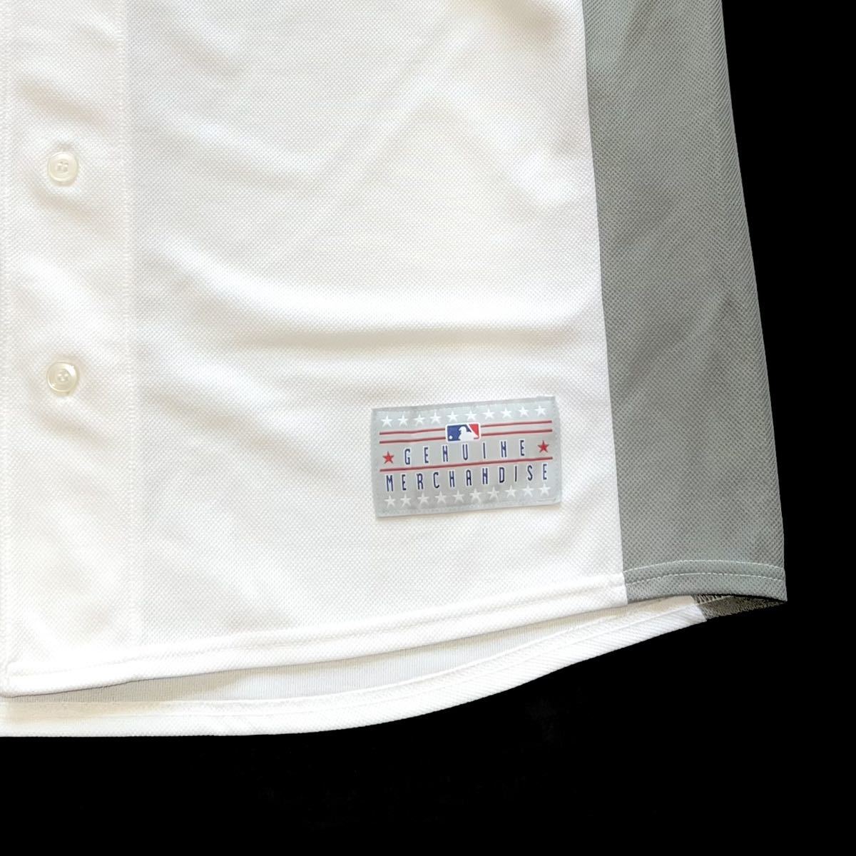 MLB】ボストン レッドソックス 半袖 ベースボールシャツ メンズXL 白