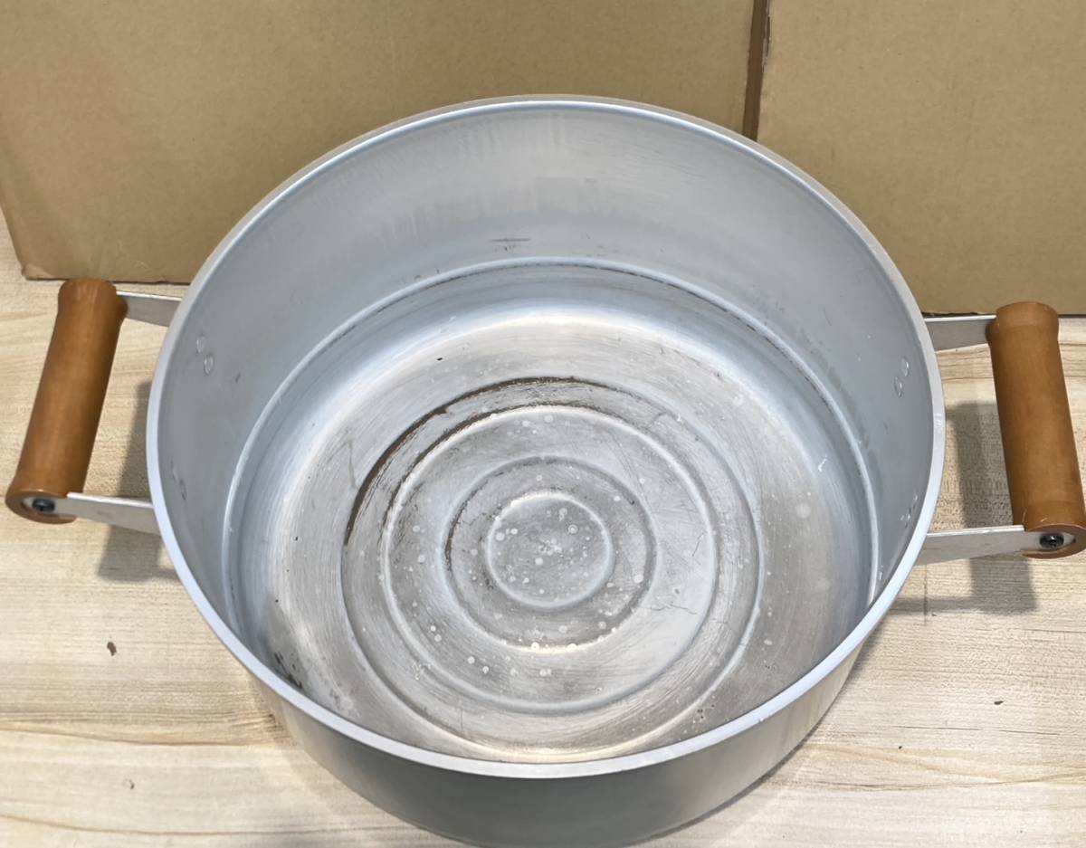 送料無料S75078 ホクセイ日軽 蒸し器 ジェットスチーマー 約30cm 3升×2段 良品_画像5