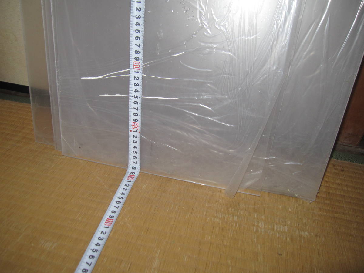  poly- car bone-to board large amount 10 sheets ( transparent ) 5x980x400 5x980x500 5x980x600 ( thickness x width x length mm) new goods . vinyl peeling . small scratch equipped 