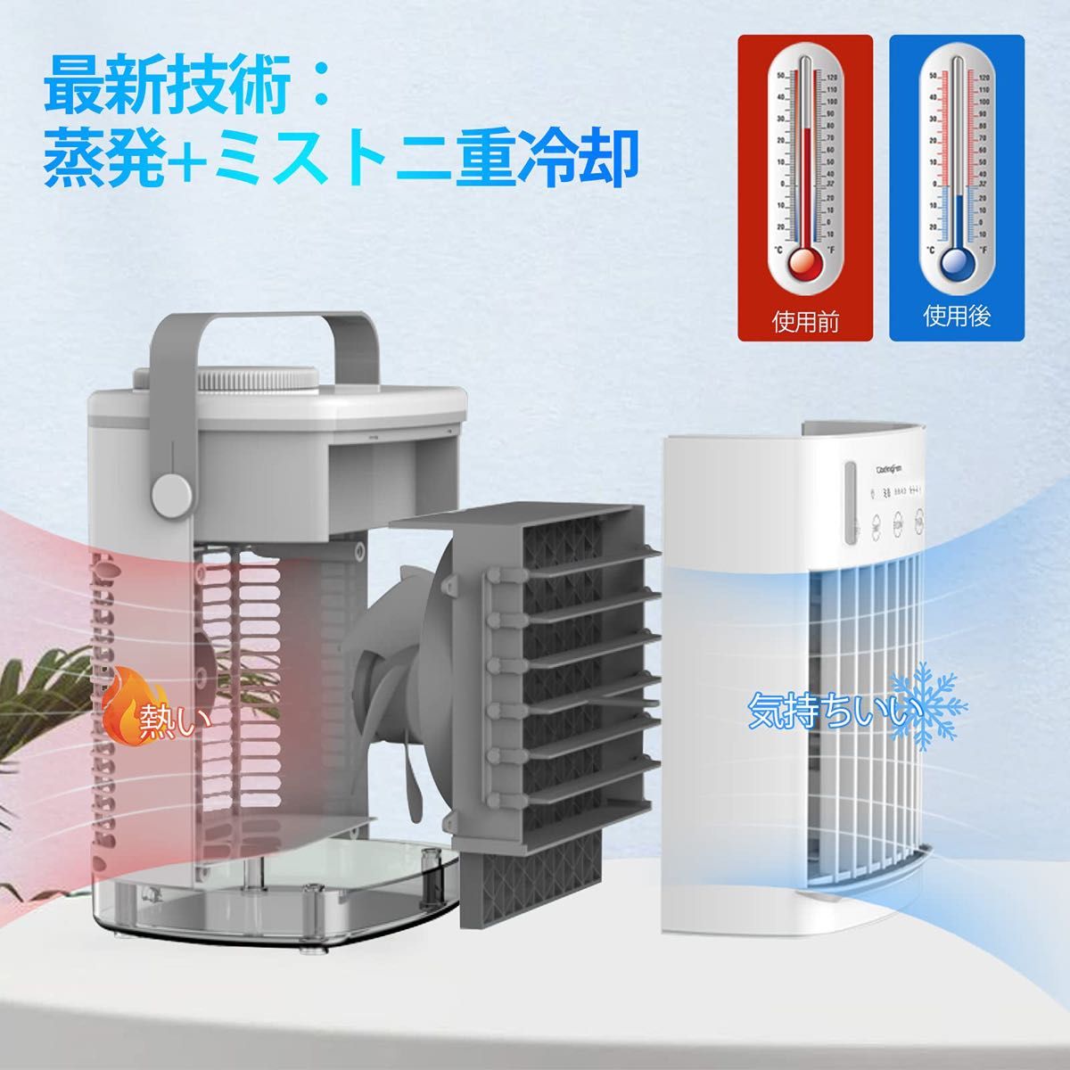 冷風扇 ペット用クーラー ミニクーラー 小型 卓上冷風機  冷風機 ミニエアコン 扇風機