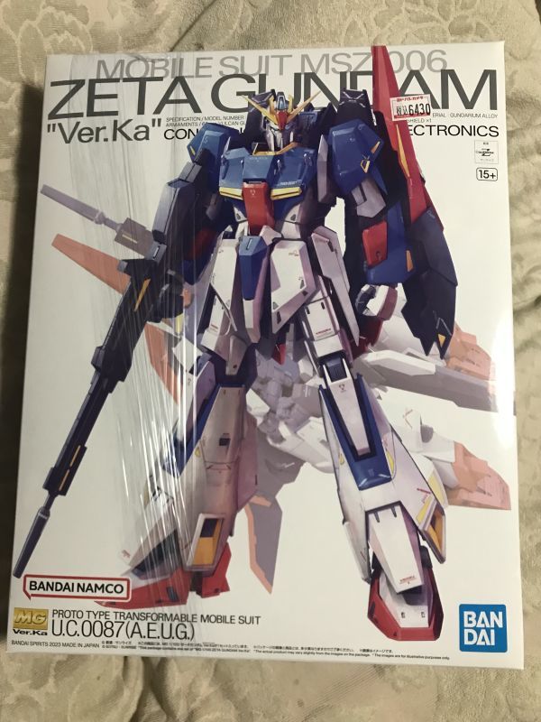 MG 機動戦士Zガンダム ゼータガンダム Ver.Ka 1/100スケール 色分け