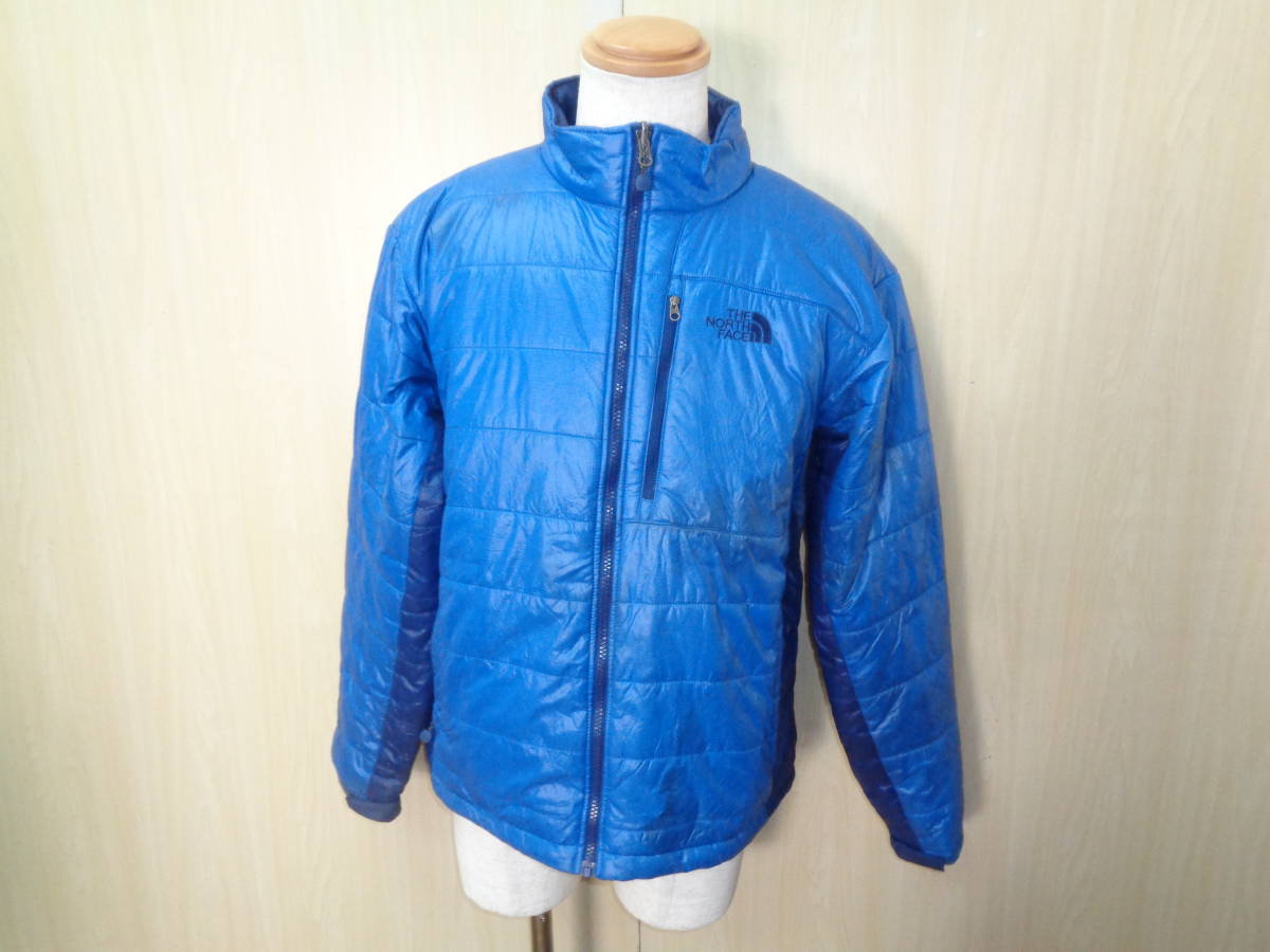 b972◆THE NORTH FACE Excelloft中綿ジャケット◆ザノースフェイス size:L ブルー系 ナイロン メンズ トップス アウトドアウェア 古着 5E_画像1