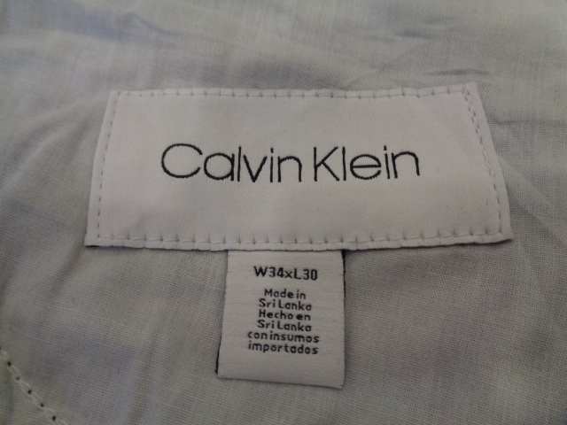 b783◆Calvin Klein ストレッチ スリムフィットパンツ◆カルバンクライン ｗ34 ブラック 黒 綿ポリウレタン混紡 メンズ ボトムス 5E_画像7