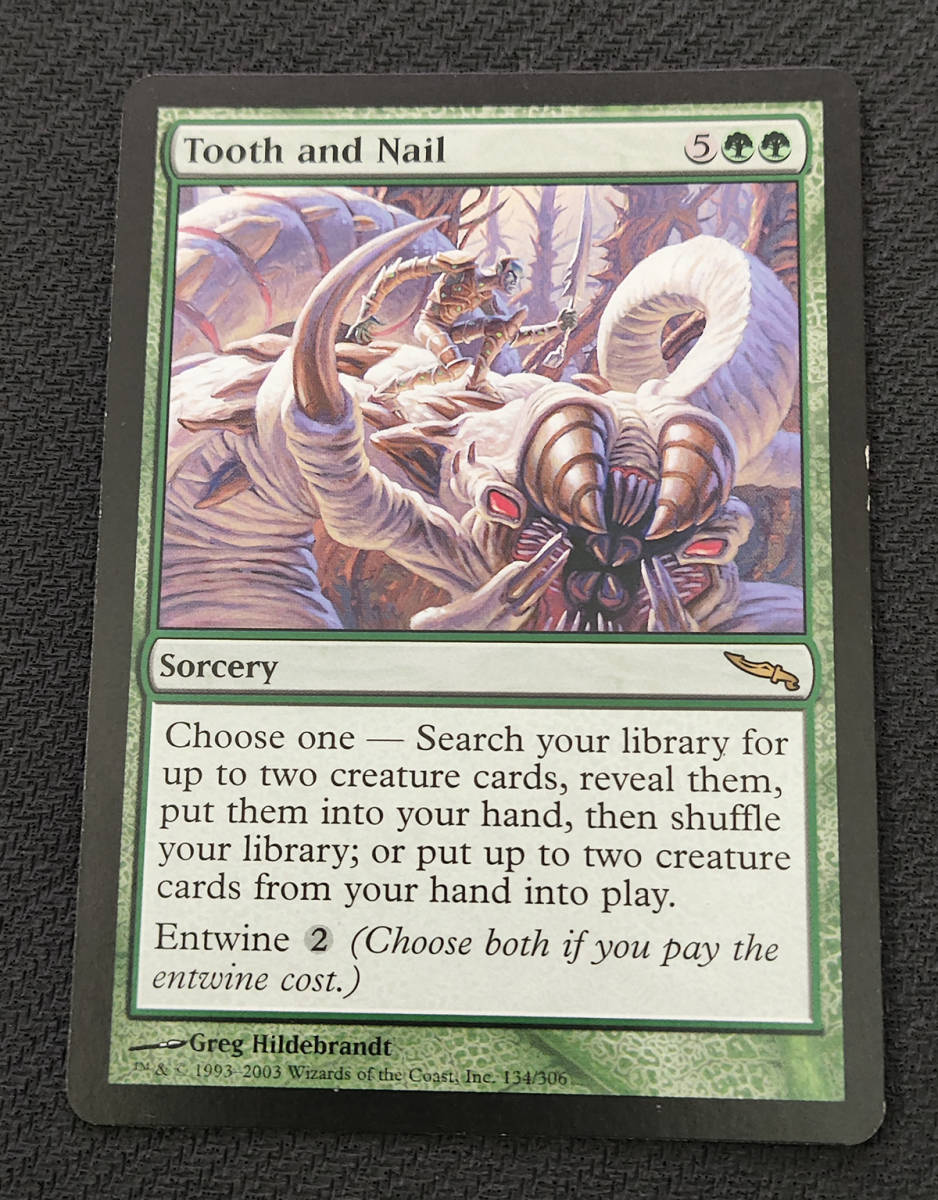 MTG MRD 英語版 歯と爪/Tooth and Nail プレイド_画像1