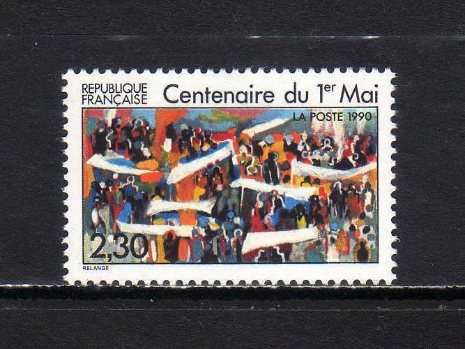 185260 フランス 1990年 労働者の日（メーデー） 未使用NH_画像1