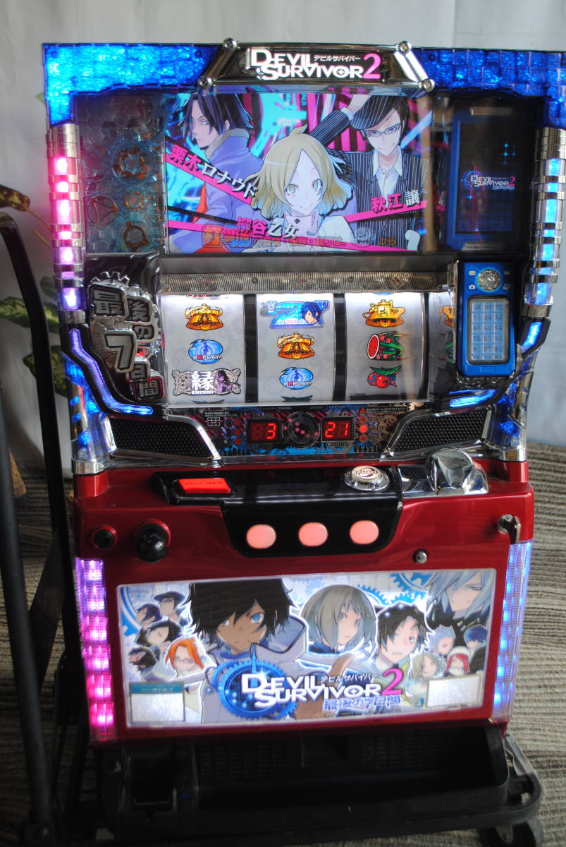 ★ぬ668○スロット DEVIL SURVIVOR2●オリンピア/デビルサバイバー2/最後の7日間/パチスロ実機/詳細写真複数あり/直取り歓迎!京都府_画像1