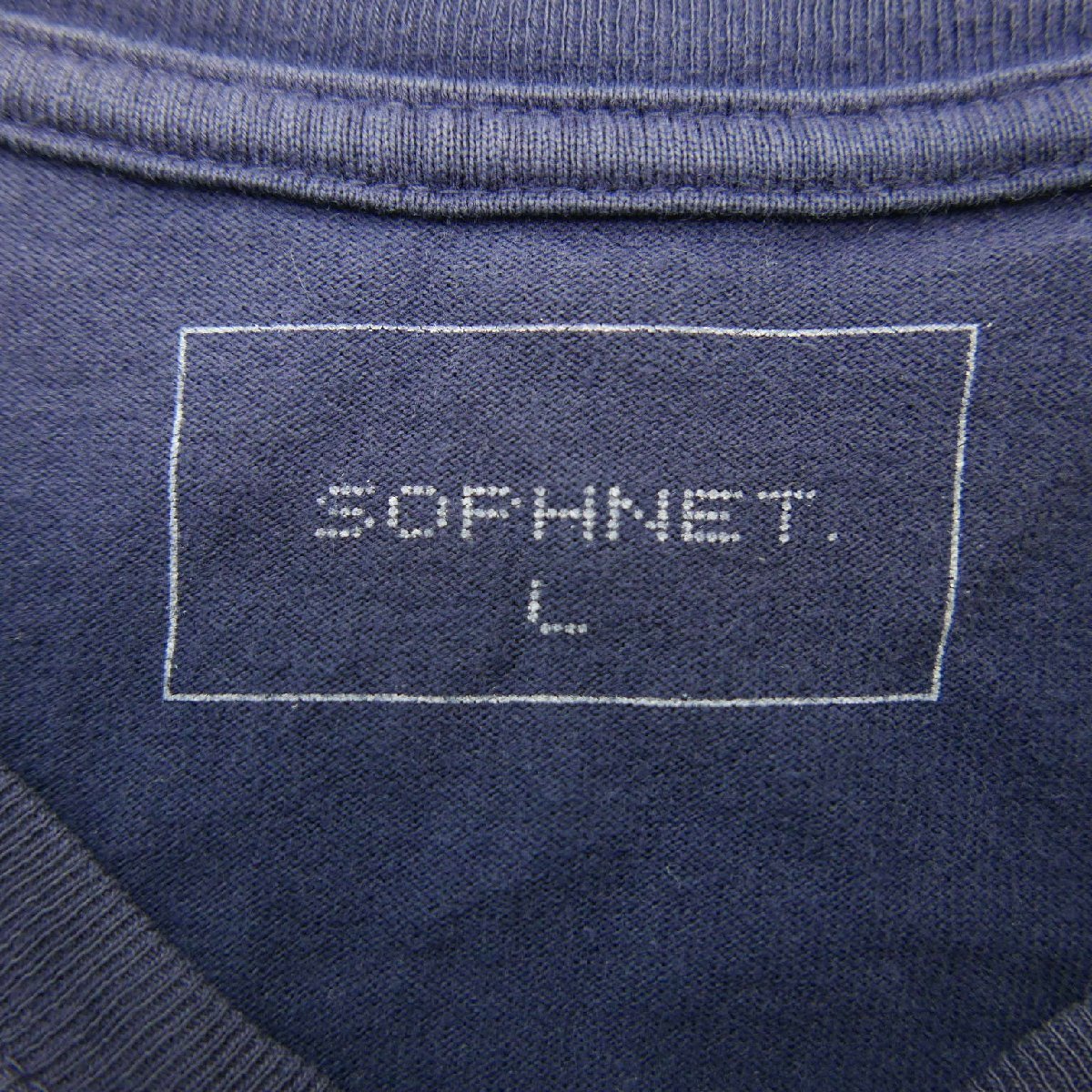 SOPHNET. ソフネット OVER DYE LONG SLEEVE TEE メンズ トップス プルオーバー 長袖Tシャツ ロンT 無地NAVY L SOPH-160056_画像8